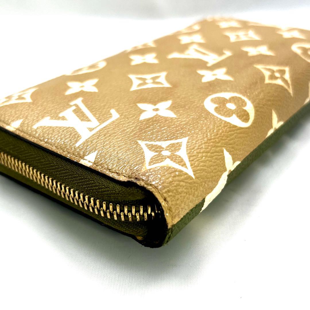 INO ルイヴィトン モノグラムジャイアント ジッピーウォレット カーキ