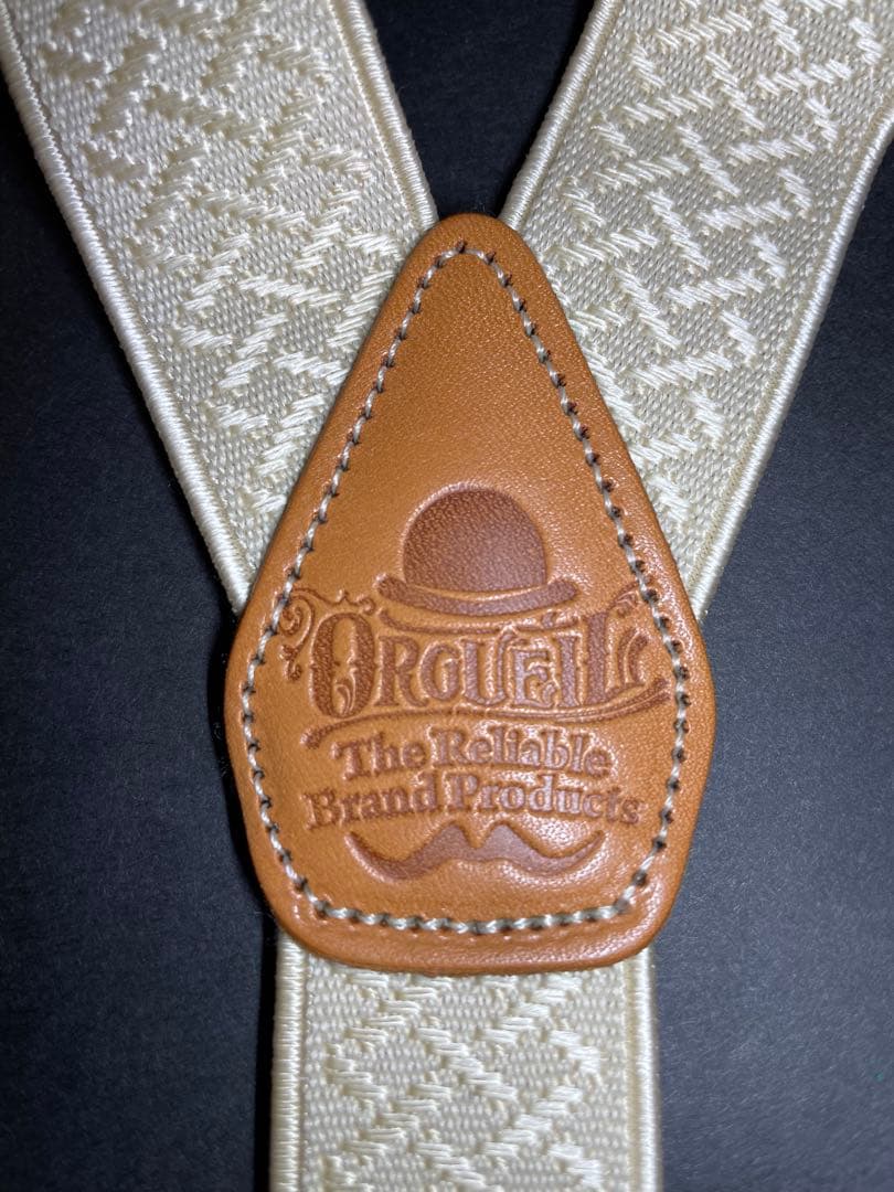 Orgueil サスペンダー未使用オルゲイユ⭐︎アイボリーベージュ⭐︎２way