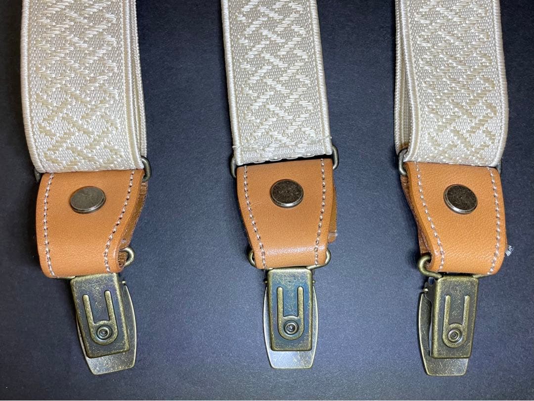 Orgueil サスペンダー未使用オルゲイユ⭐︎アイボリーベージュ⭐︎２way