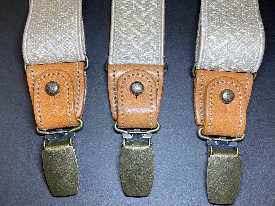 Orgueil サスペンダー未使用オルゲイユ⭐︎アイボリーベージュ⭐︎２way