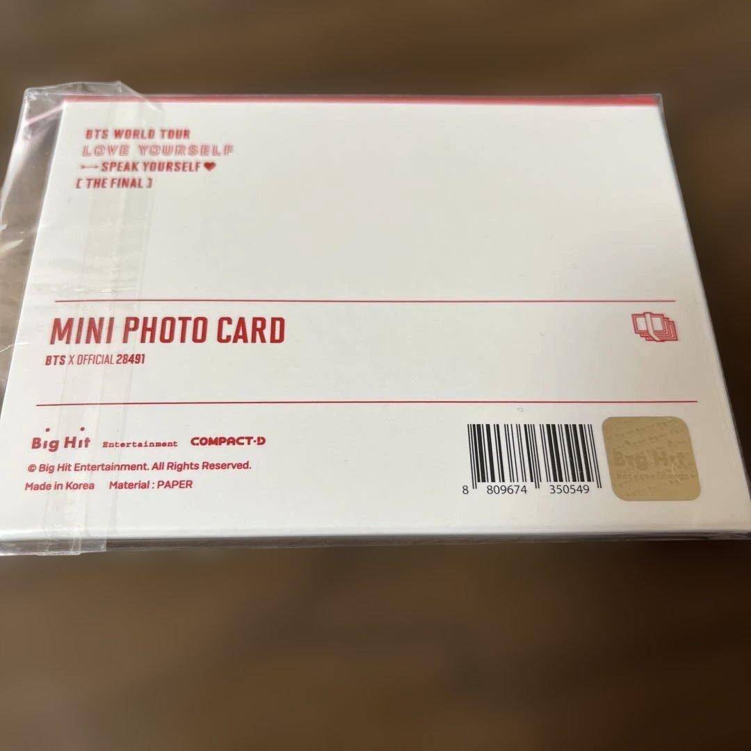 BTS SYS Final ファイナル　ミニフォト　コンプ　ユンギ　メモリアル