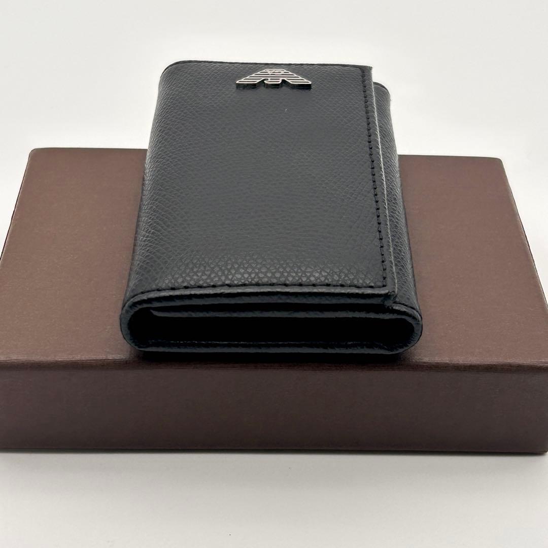 美品✨ EMPORIO ARMANI アルマーニ 6連 キーケース ブラック