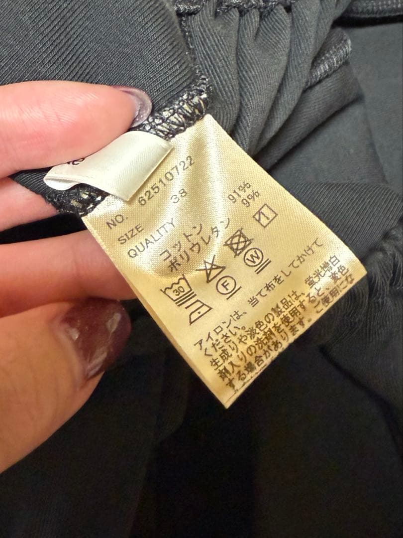 アンヌーク　anuke Layered Cut Pants ブラック38サイズ