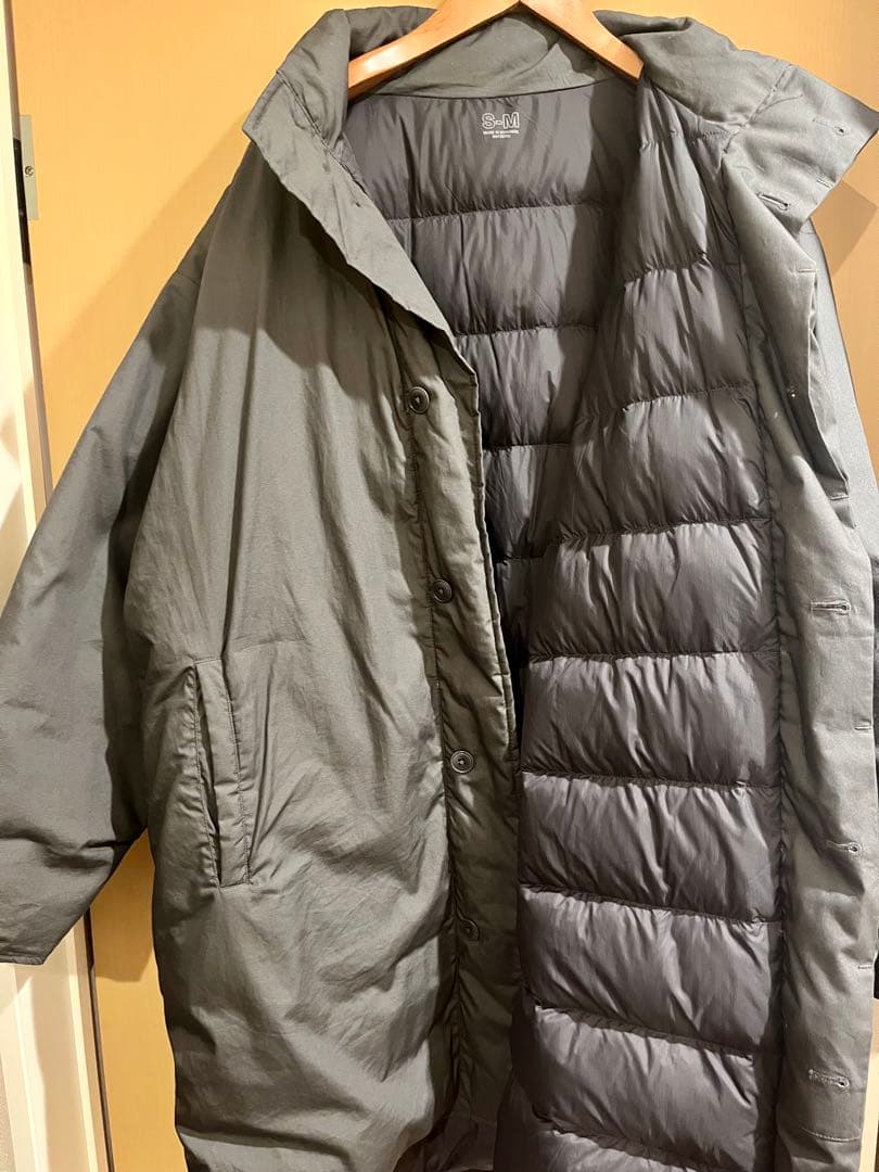 MUJI LABO ムジラボ 高密度織撥水ダウンコート ダークグレー　S-M