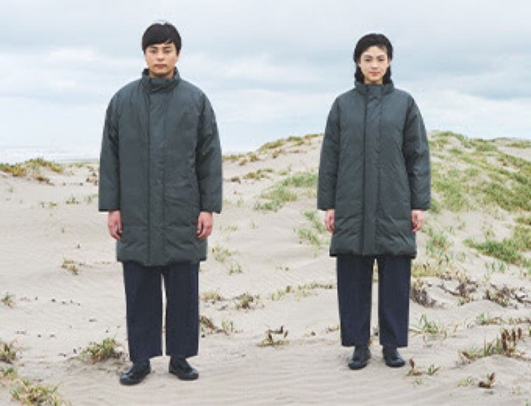 MUJI LABO ムジラボ 高密度織撥水ダウンコート ダークグレー　S-M