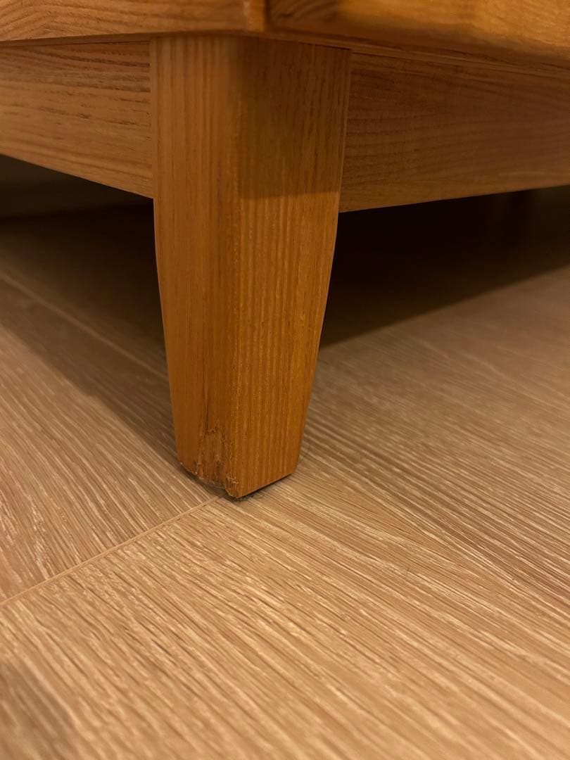 【希少廃盤品】MUJI無印 オーク材 4段チェスト 脚付　幅80奥行40高さ83