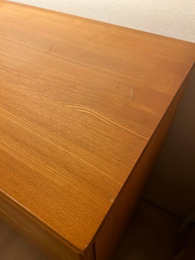 【希少廃盤品】MUJI無印 オーク材 4段チェスト 脚付　幅80奥行40高さ83
