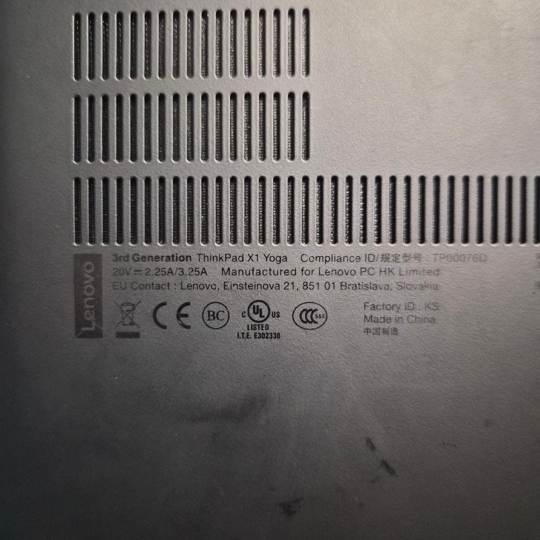 Windowsノート本体 ThinkPad X1 Yoga 3rd Corei5-8350U