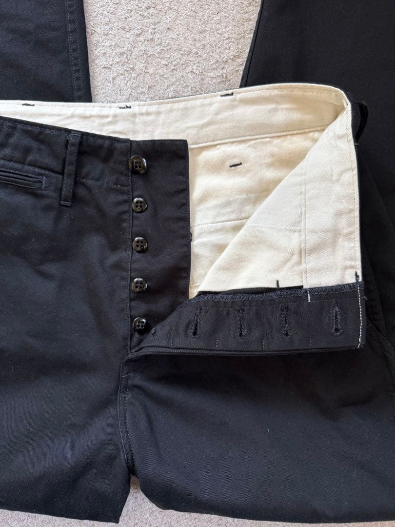 美品 フルカウント チノパン 1218 黒 W32