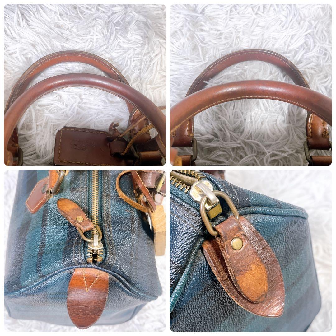 【ポロラルフローレン】ミニボストンバッグ PVC 付属品付き　ビンテージバッグ