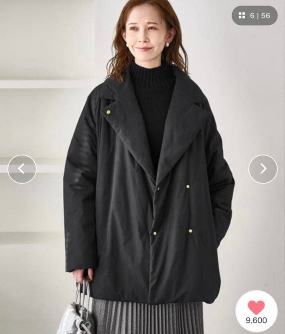 ROPE' PICNIC 2WAY中綿テーラードコート スミクロ