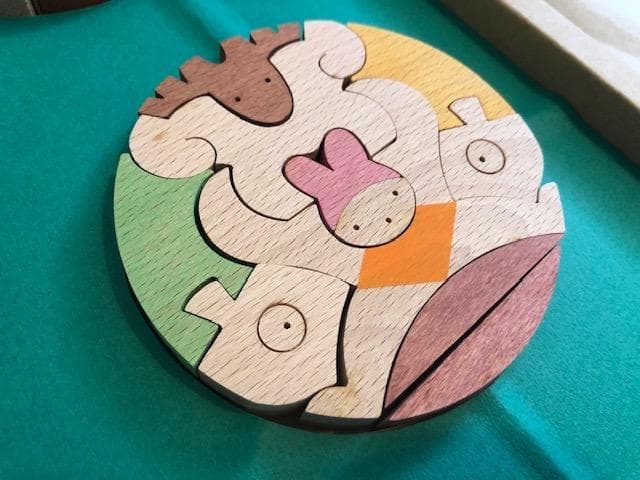 最終お値下げ【美品】三童子三段飾り（特製・山里）　小黒三郎　組み木の五月人形