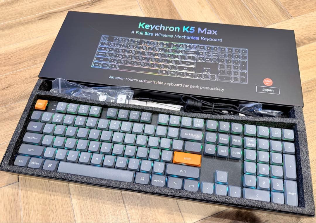 【 Keychron K5 Max 】ワイヤレス キーボード 美品