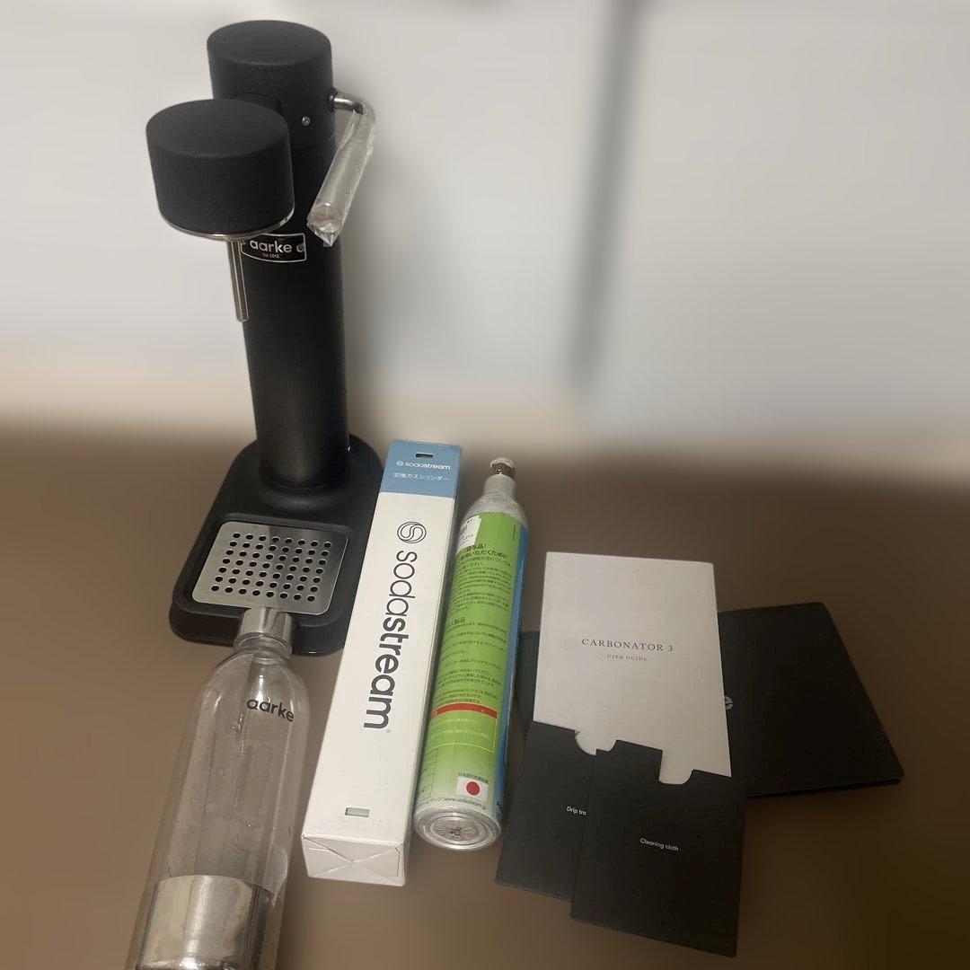 AARKE(アールケ)カーボネーター3 マットブラック 炭酸水メーカー