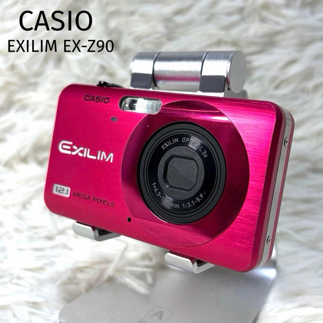 【美品】 CASIO EXILIM EX-Z90 12.1MP ピンク コンデジ