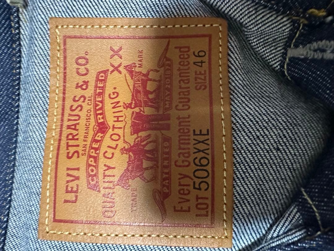 新品未使用　リジッド 46 Tバック リーバイス 506XXE 1936 LVC