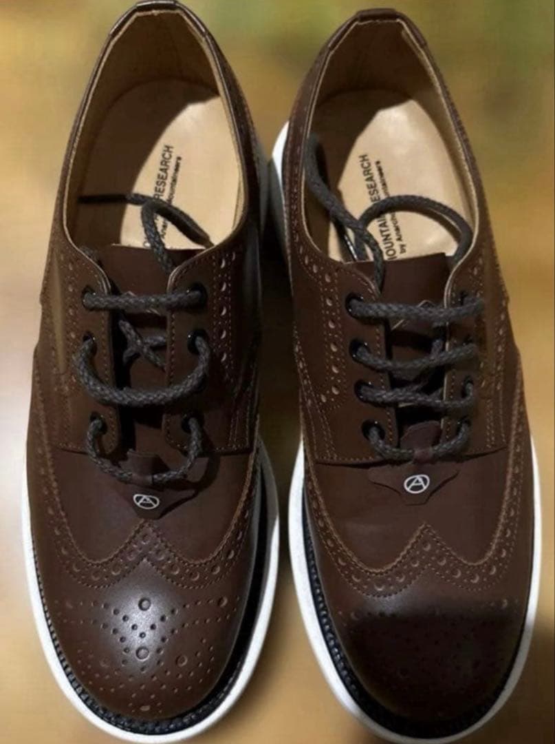マウンテンリサーチ　ウイングチップシューズ　ニューワン　25