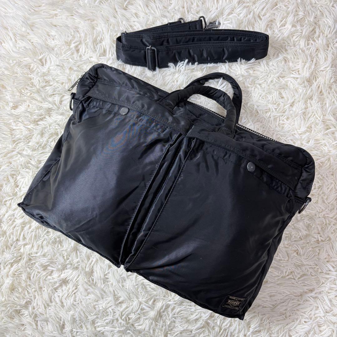ポーター PORTER タンカー 黒 ブリーフケース 2way ストラップ