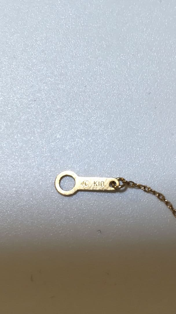 4℃ハート型ダイヤモンドネックレス