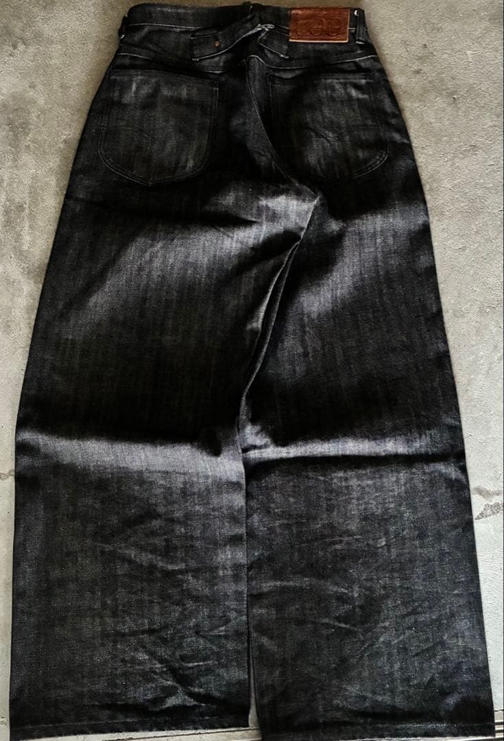 【完売モデル】ballsybrothers×lee リジットブラックバギーデニム