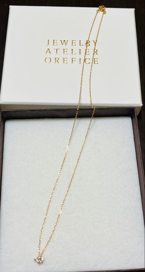 オレフィーチェ　メアリーネックレス　0.15ct　YG