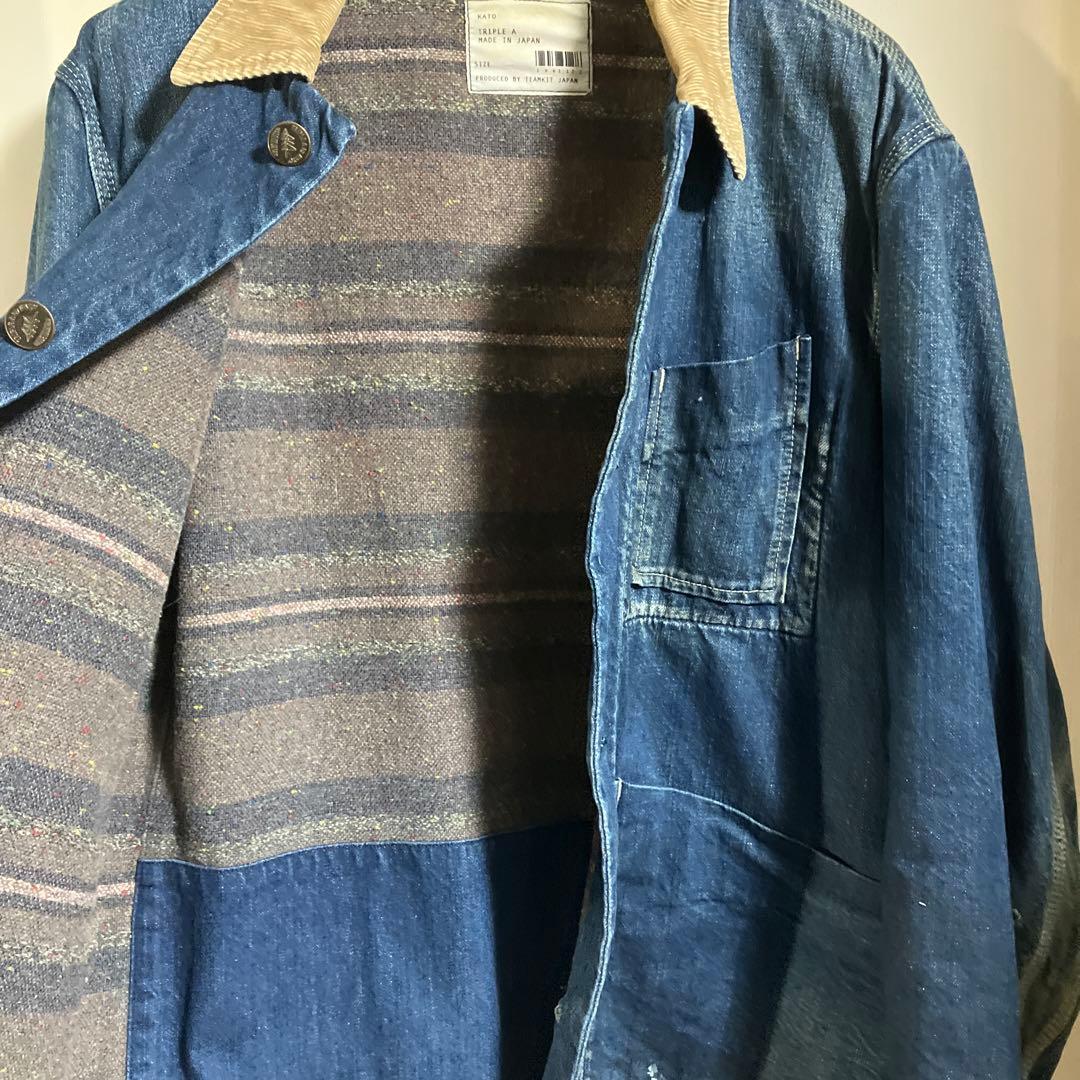 KATO TRIPLE A デニムジャケット カバーオール AAA
