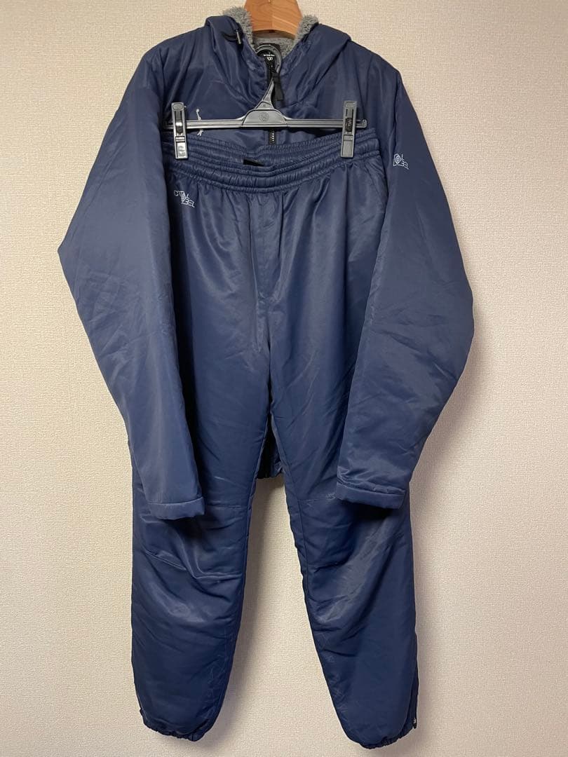 インザペイント ネイビー フリース裏地付き ウォームアップウェア 上下セット