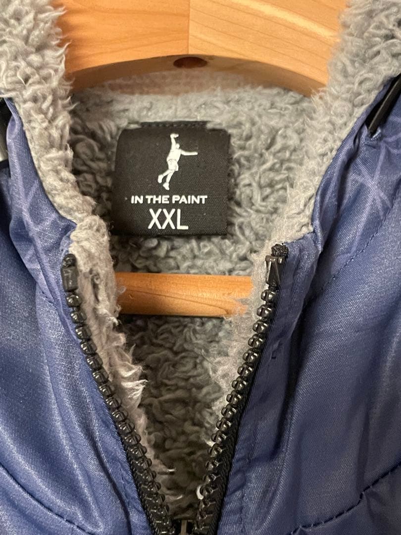 インザペイント ネイビー フリース裏地付き ウォームアップウェア 上下セット