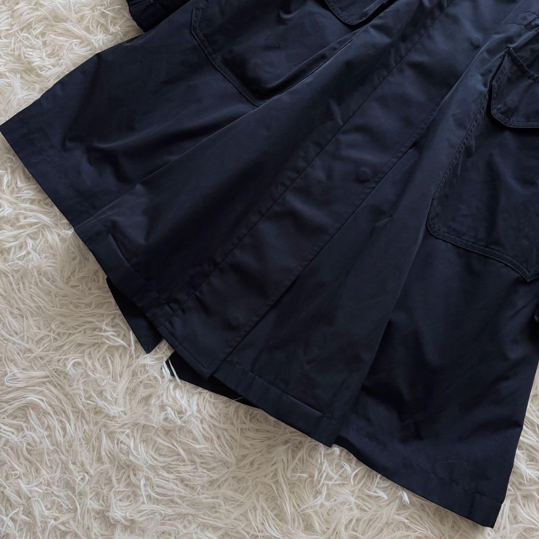 【セオリーリュクス】モッズコート フーディー 中綿ライナー付 38 紺