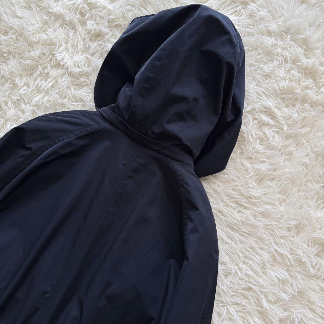 【セオリーリュクス】モッズコート フーディー 中綿ライナー付 38 紺