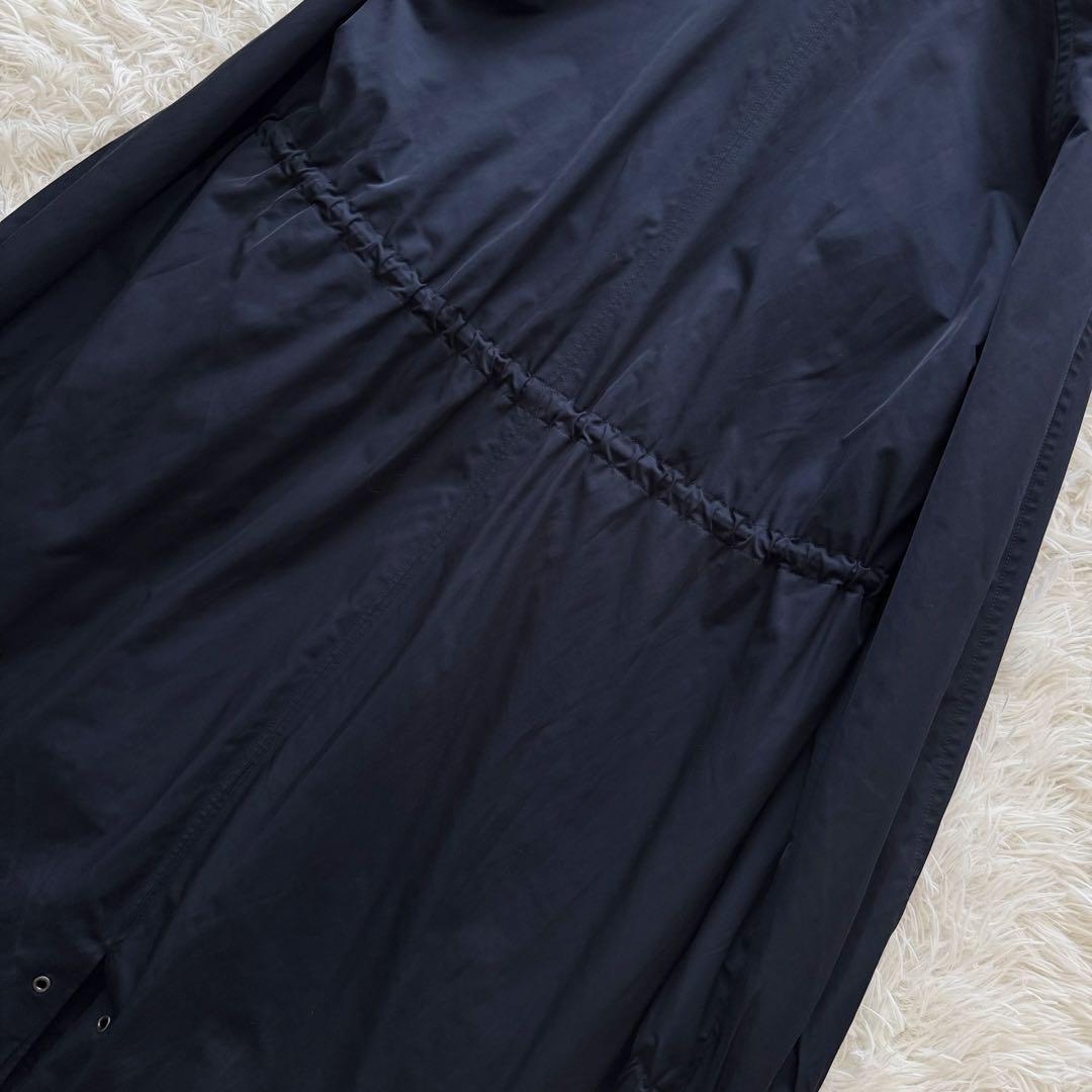 【セオリーリュクス】モッズコート フーディー 中綿ライナー付 38 紺