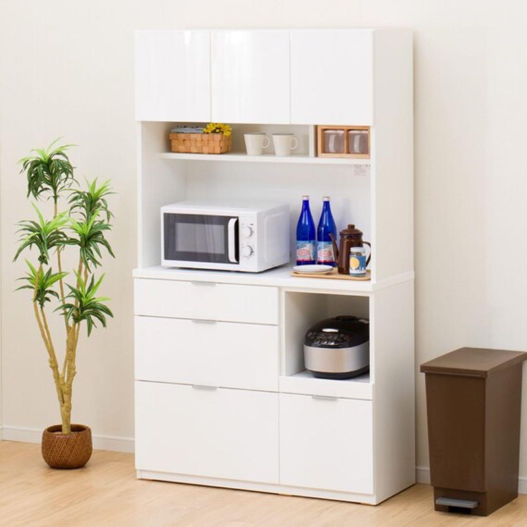 【sawa】食器棚　キッチンボード　エトナ90KB　ニトリ　幅89cm