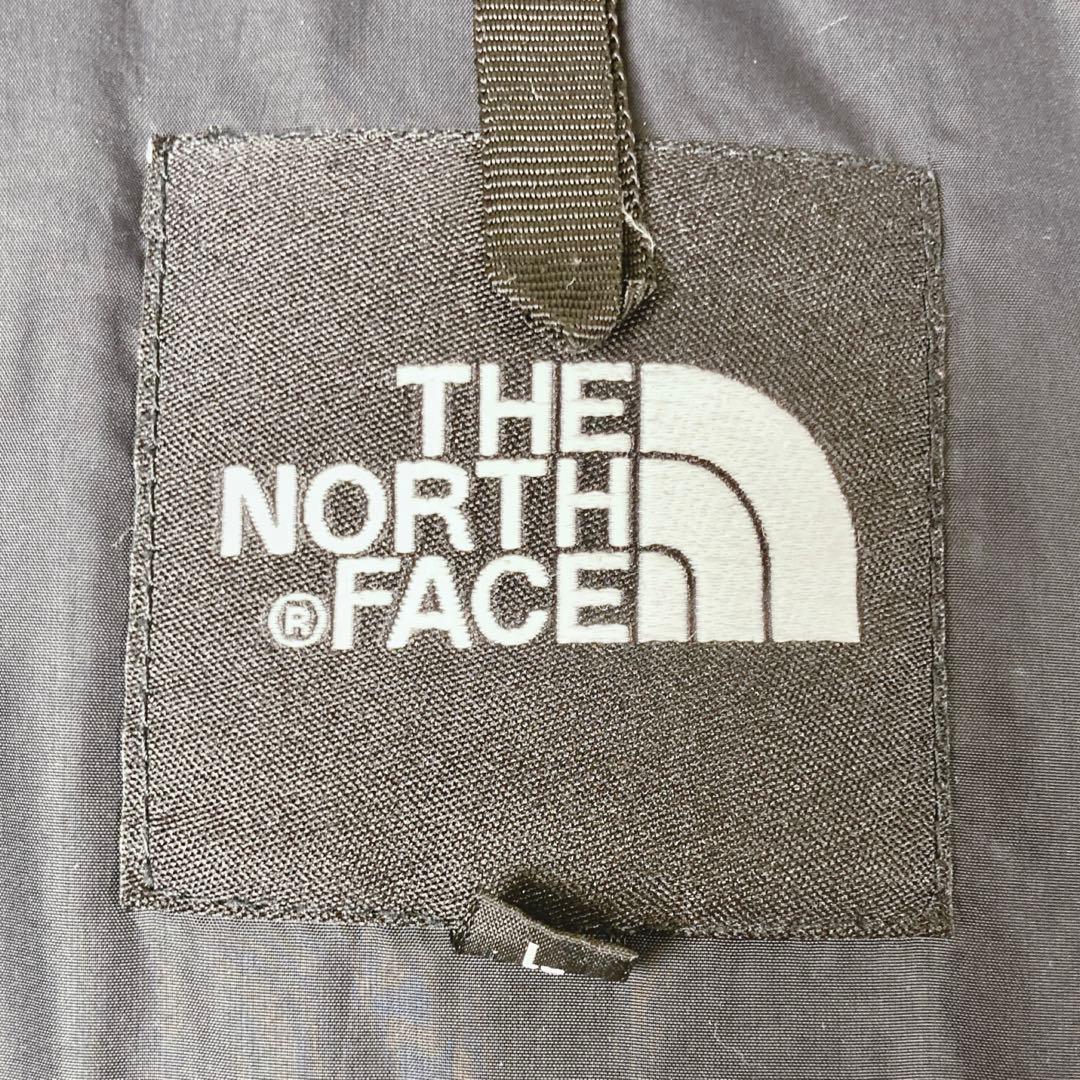 ノースフェイス ダウンジャケット ヌプシ ロゴ刺繡　700FP 灰 黒 L