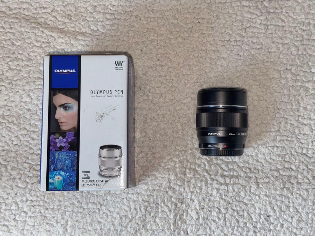 OLYMPUS M.ZUIKO 75mm F1.8 黒　マイクロフォーサーズ