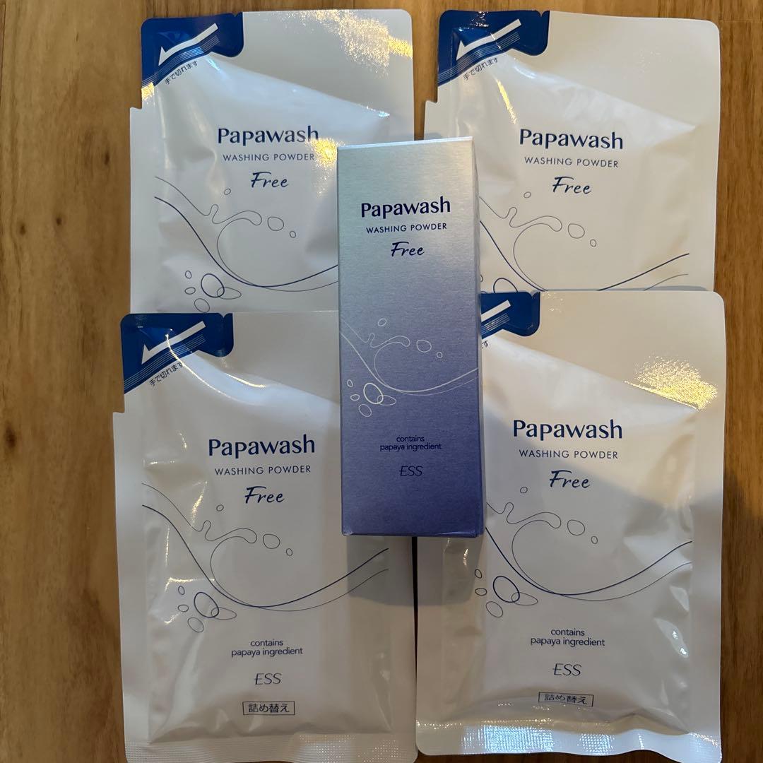 Papawash 洗顔パウダー Free 4パック