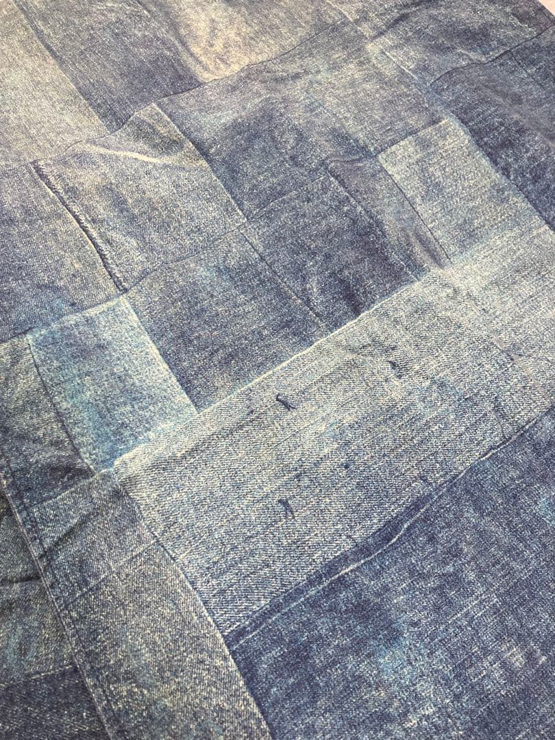 希少！デニム&サプライ大判ストールRRLラルフローレン古着ショール　ラルフ