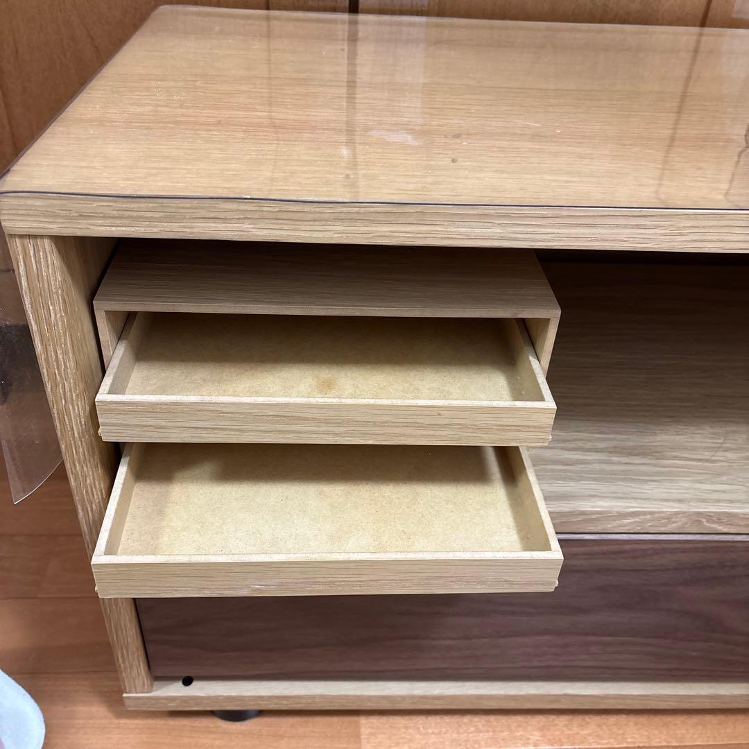 無印良品　基本スタッキングキャビネットと引出しウォールナット　中古美品　おまけ付