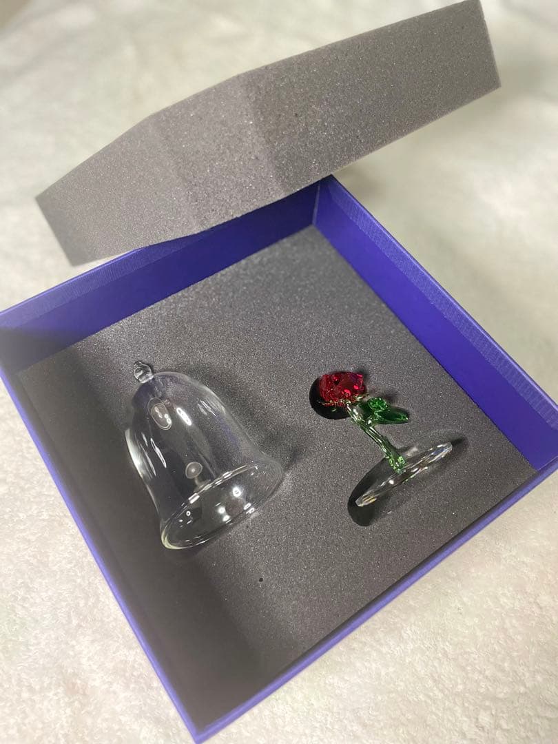 【美品】【一度も飾っていません】スワロフスキー　魔法のバラ　ディズニー