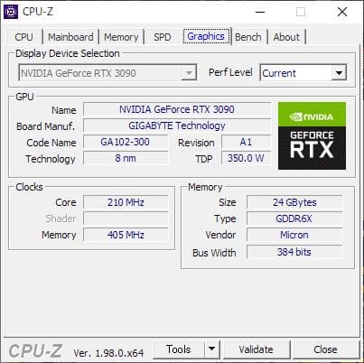 GEFORCE RTX 3090 GIGABYTE VISION 本体