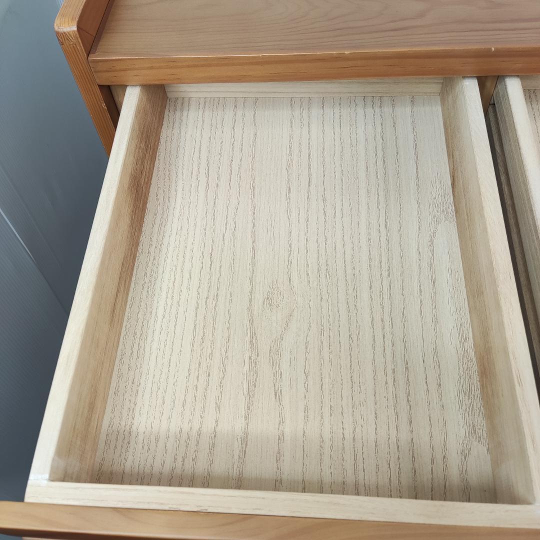 木製　高さ調整可能　学習机　作業台　ワークデスク　幅69 奥行44 高さ79