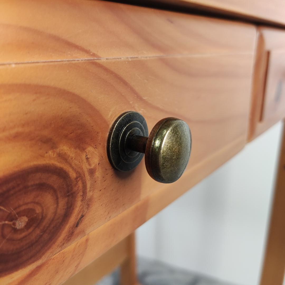 木製　高さ調整可能　学習机　作業台　ワークデスク　幅69 奥行44 高さ79