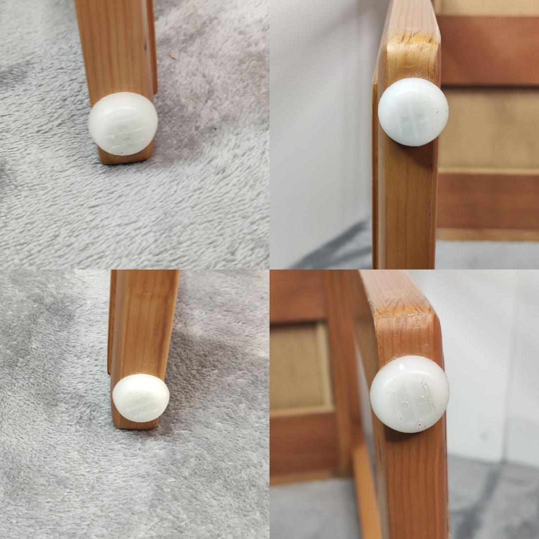 木製　高さ調整可能　学習机　作業台　ワークデスク　幅69 奥行44 高さ79