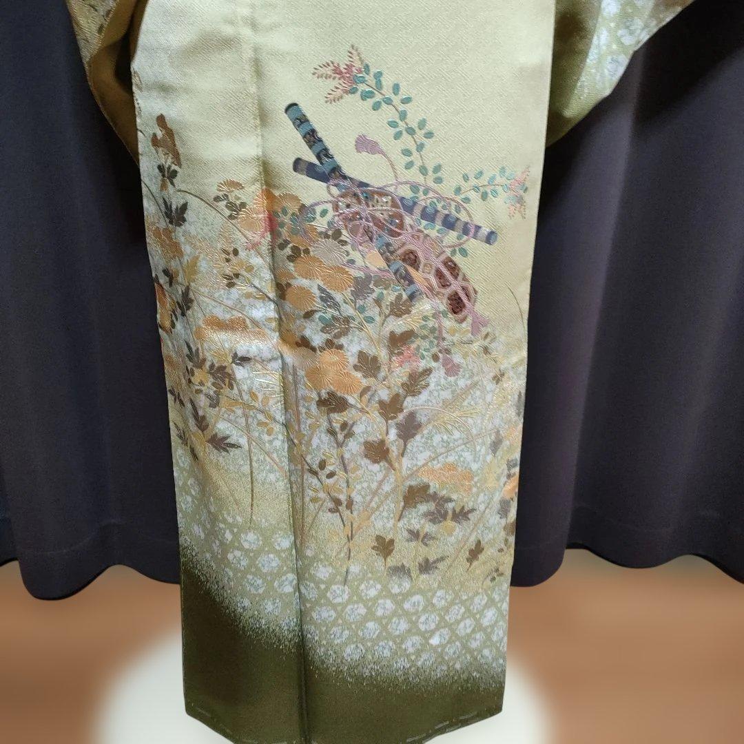 新春セール！訪問着フルセット 金銀彩 しつけ糸付き