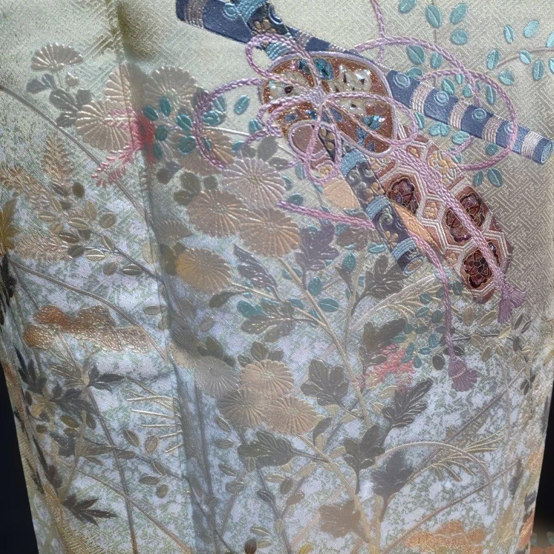新春セール！訪問着フルセット 金銀彩 しつけ糸付き