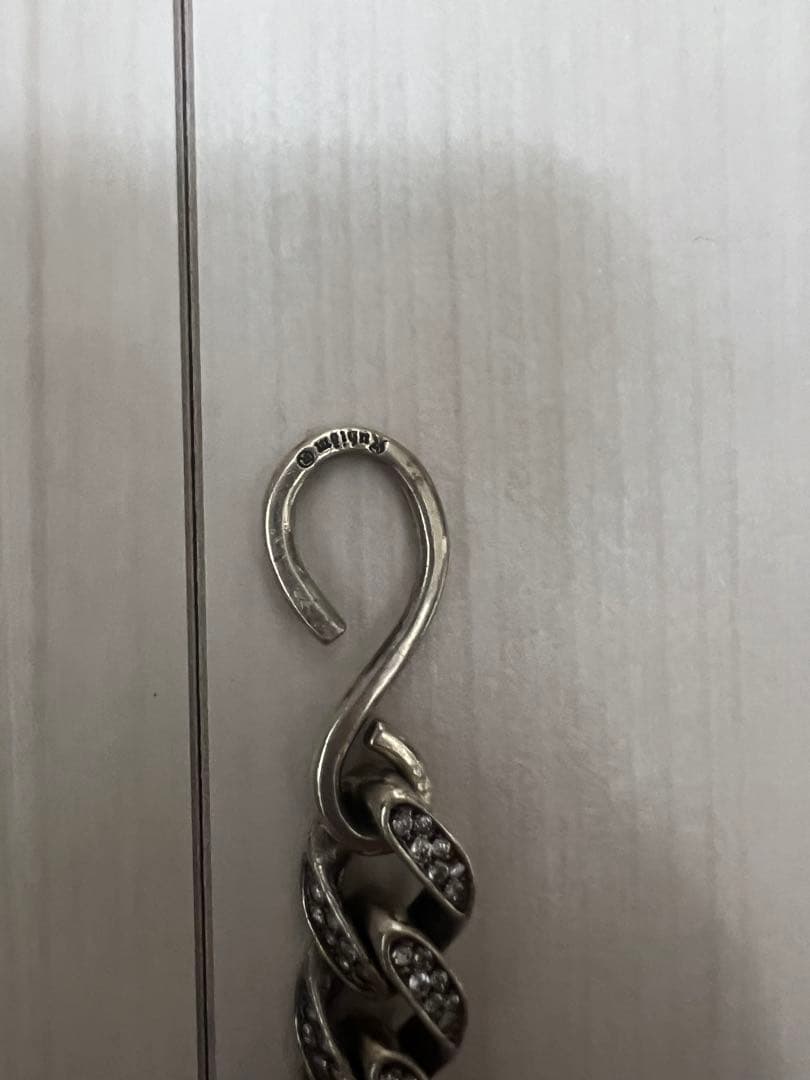 Kubizm NEXUS7 ウォレットチェーン シルバー ジルコニア