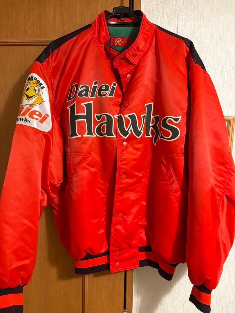 福岡ダイエーホークス　スタジアムジャンパー　赤