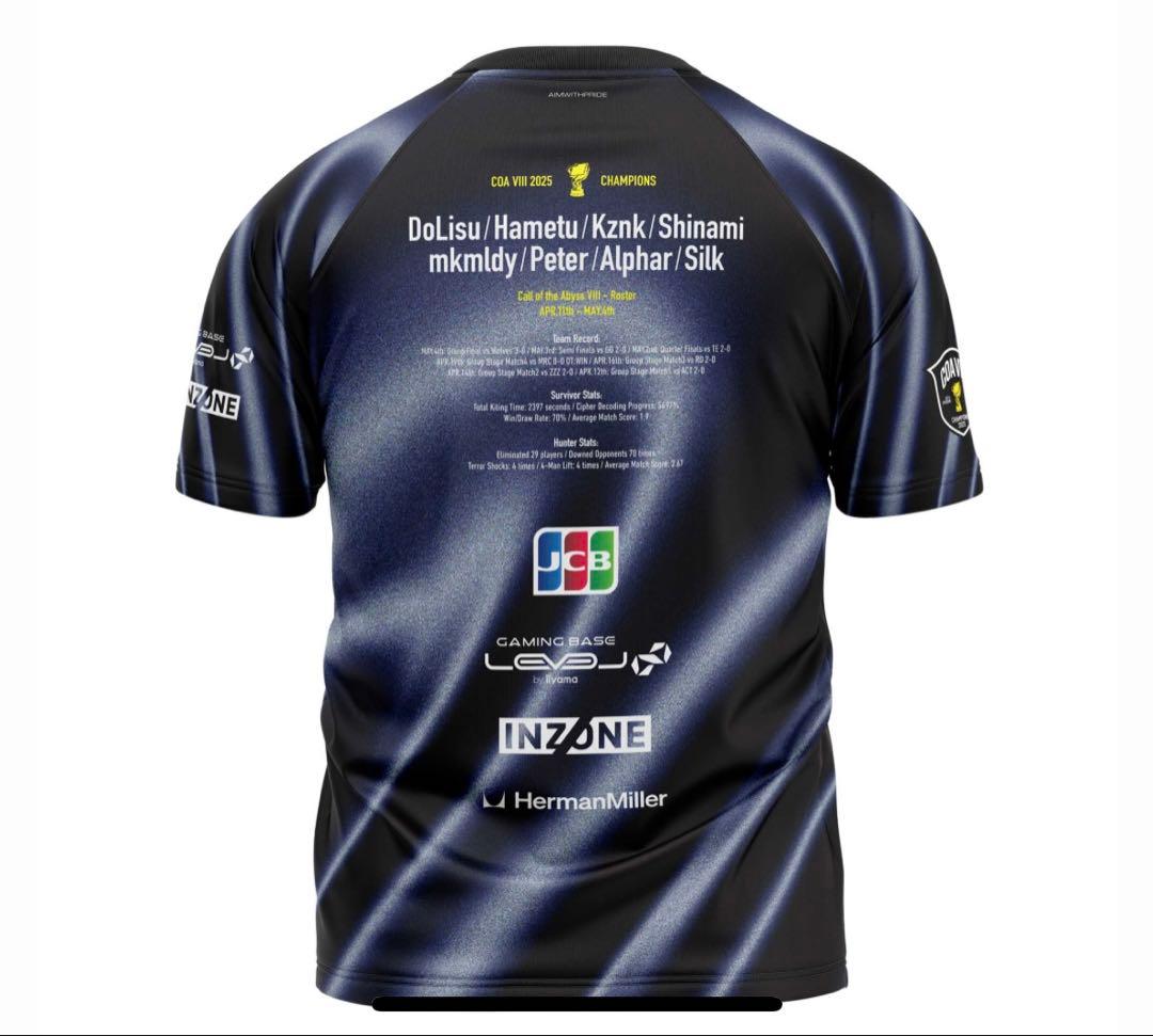 ZETA DIVISION 第五人格 COA 優勝 ユニフォーム Mサイズ