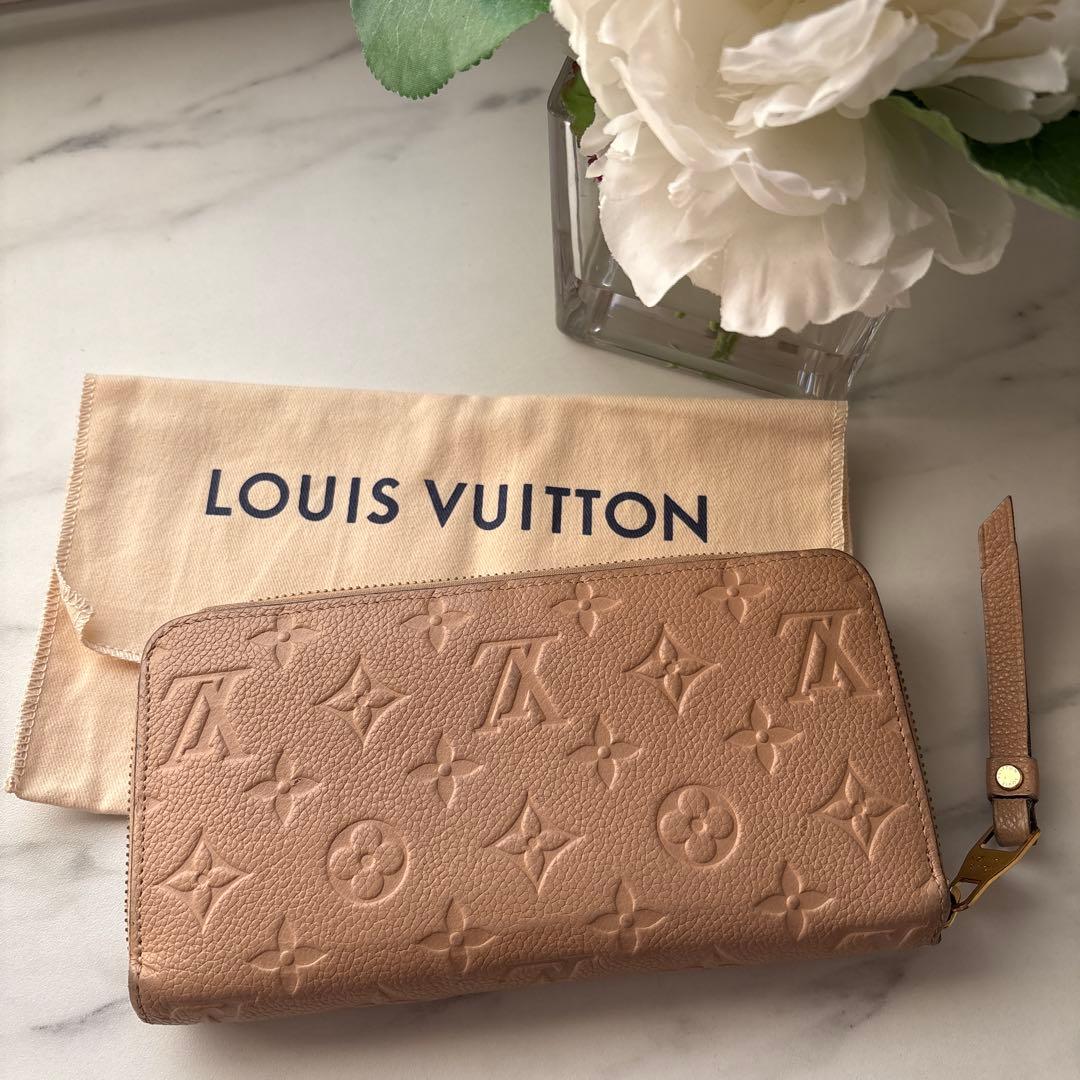 LOUIS VUITTON 長財布 ベージュ レザー