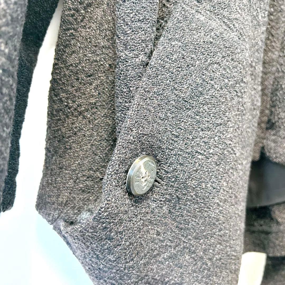 【極美品】慈雨 ジウ センソユニコ 変型ジャケット アシンメトリー L 40 黒