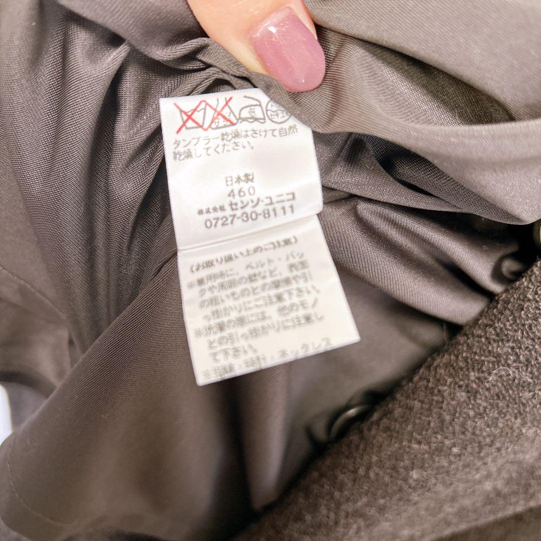 【極美品】慈雨 ジウ センソユニコ 変型ジャケット アシンメトリー L 40 黒